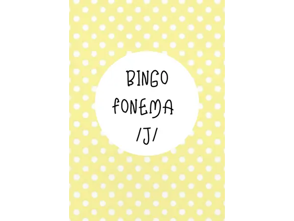 Bingo fonema J