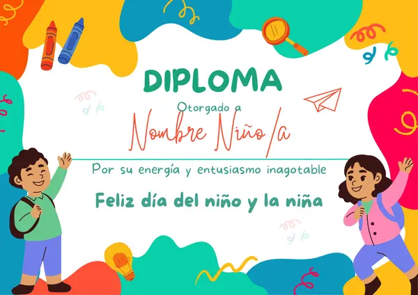 DIPLOMAS DÍA DEL NIÑO