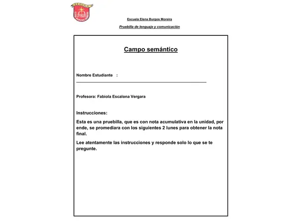 Guía campo semántico