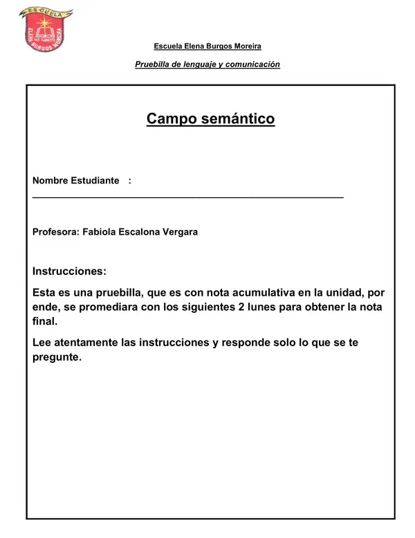 Guía campo semántico