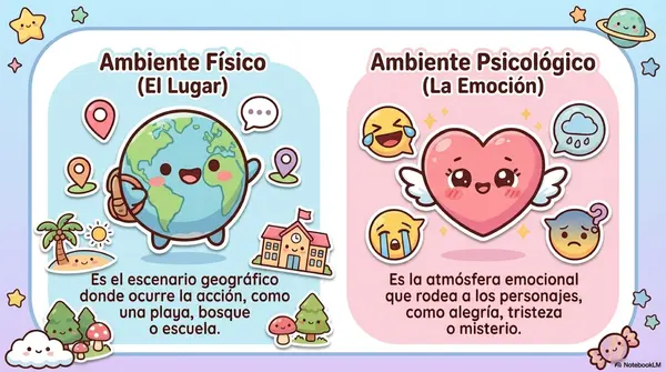 PPT ELEMENTOS DE LOS TEXTOS NARRATIVO: TIEMPO Y AMBIENTE.