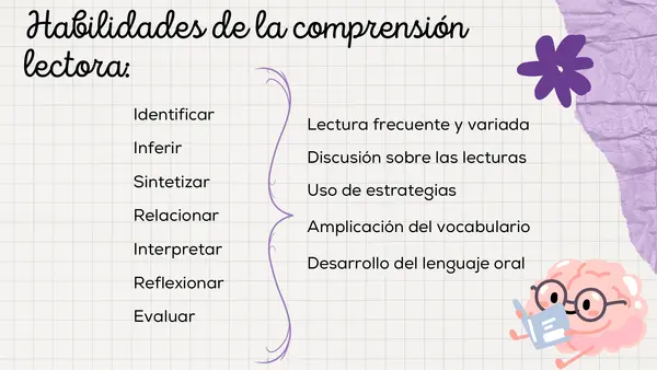 Taller de comprensión lectora