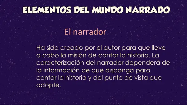 GÉNERO NARRATIVO" 6 AÑO BÁSICO 2025"