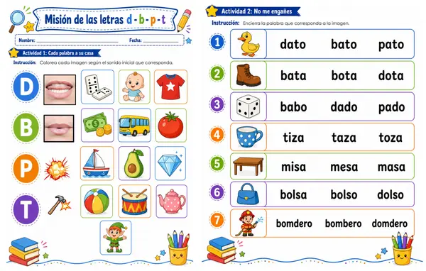 1° Básico — Desafíos de lectura inicial