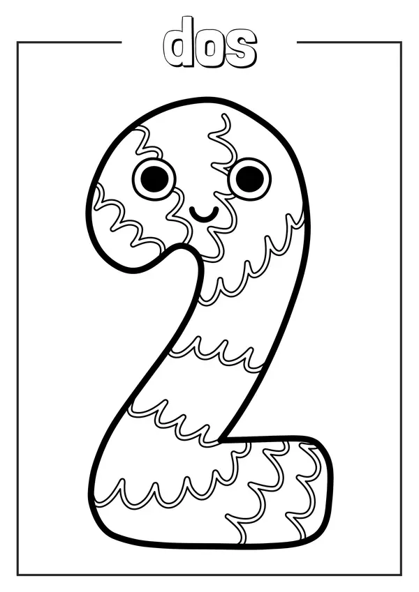 Libro para colorear números