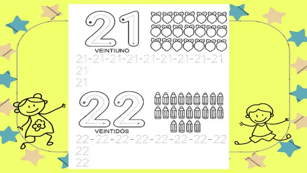 Familia de números 20 -29 Primero Básico