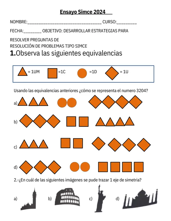Ensayo Simce matemáticas 
