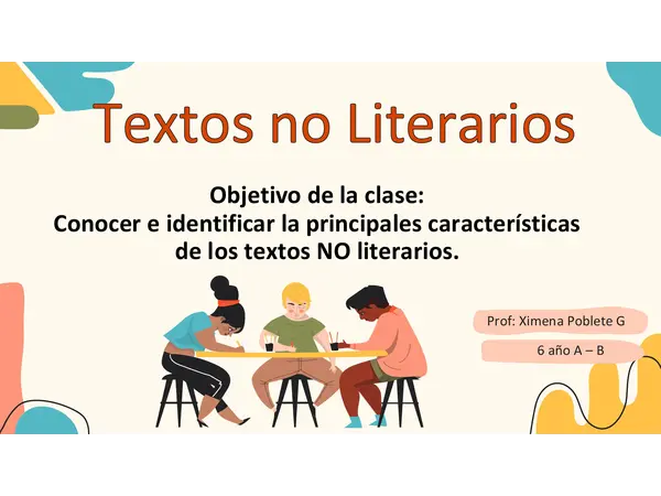 TEXTOS NO LITERARIOS