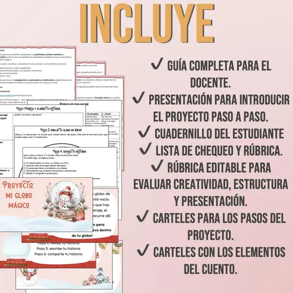 Proyecto escritura creativa Navidad: Mi globo mágico