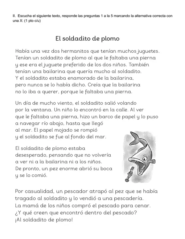 Evaluación comprensión lectora y M L P S