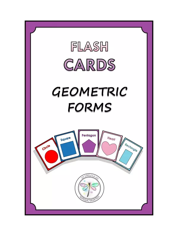 Flash Cards Geometrics Forms Shapes - Tarjetas Ilustrativas Formas geométricas