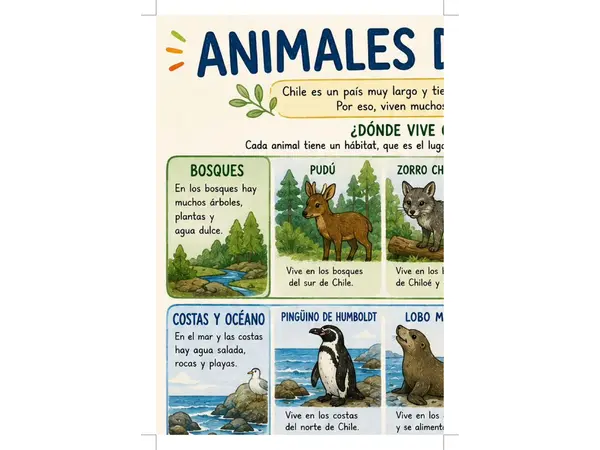 Animales de chile