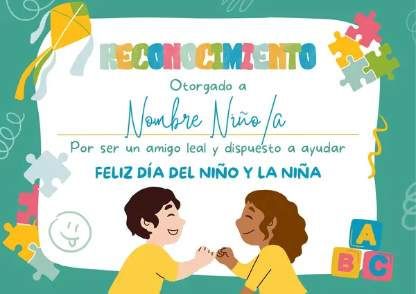 DIPLOMAS DÍA DEL NIÑO
