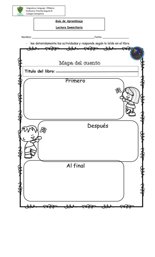 Guía de aprendizaje lectura domiciliaria 