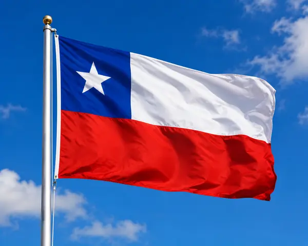 poster bandera chilena 