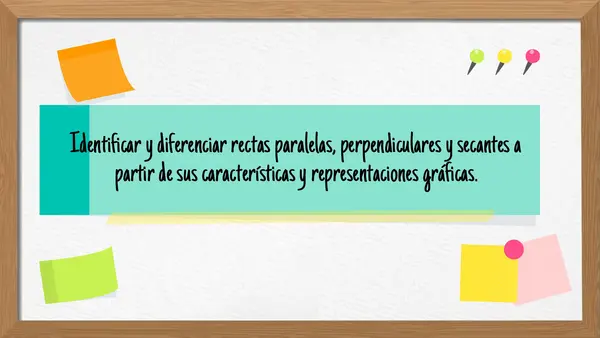 Rectas paralelas, perpendiculares y secantes o transversales