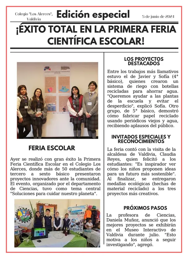Evaluación Comprensión Lectora: Noticia