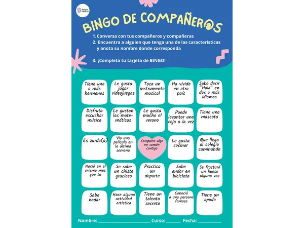 Bingo de Compañeros(as)