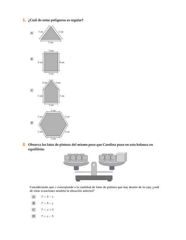 Ficha reactivación Matemática sexto