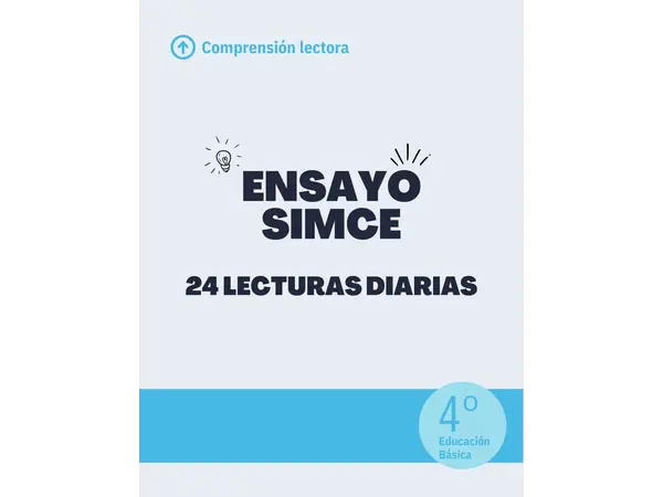 ACTUALIZADO - 24 lecturas diarias tipo SIMCE - 4to básico 