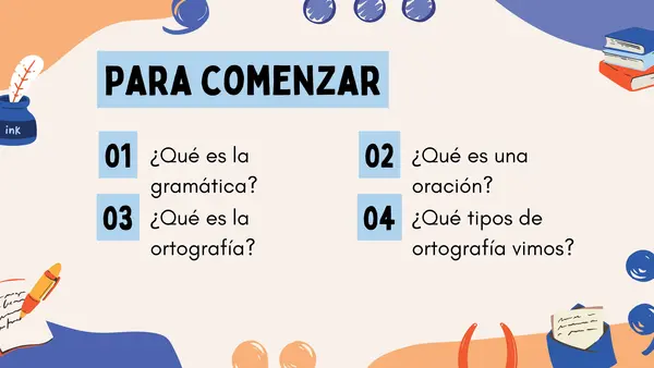Ejercicios de gramática 