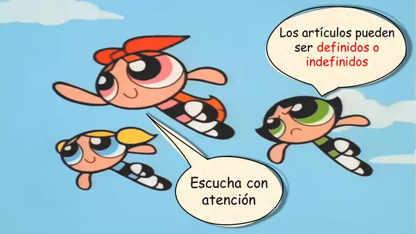 "PPT artículos definidos e indefinidos"