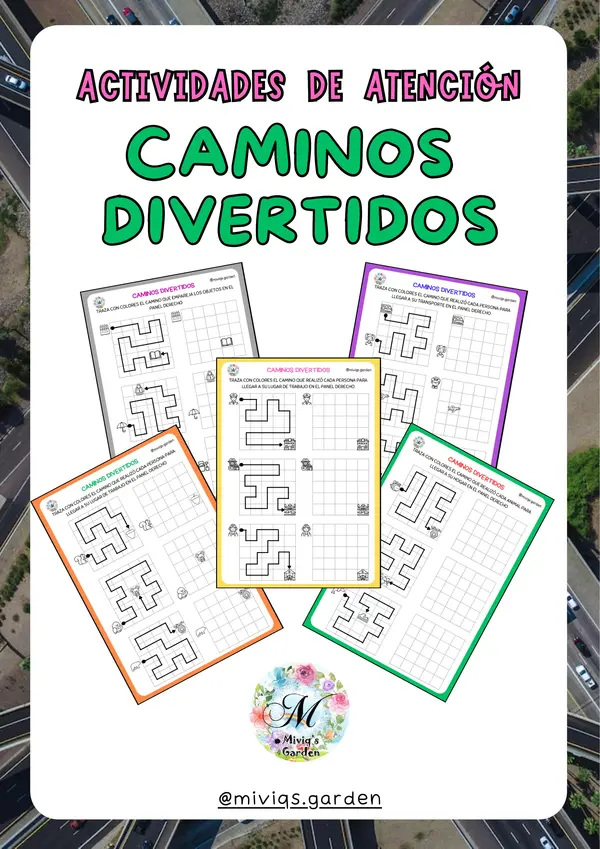 Caminos Divertidos (actividades de atención)