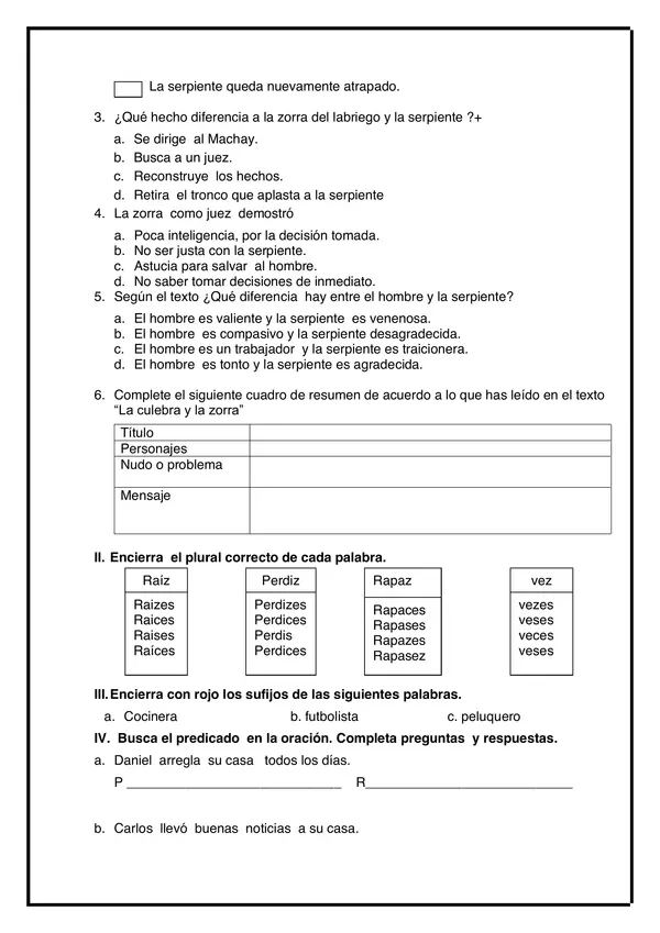 EXAMEN 7 - COMUNICACIÓN III PARTE