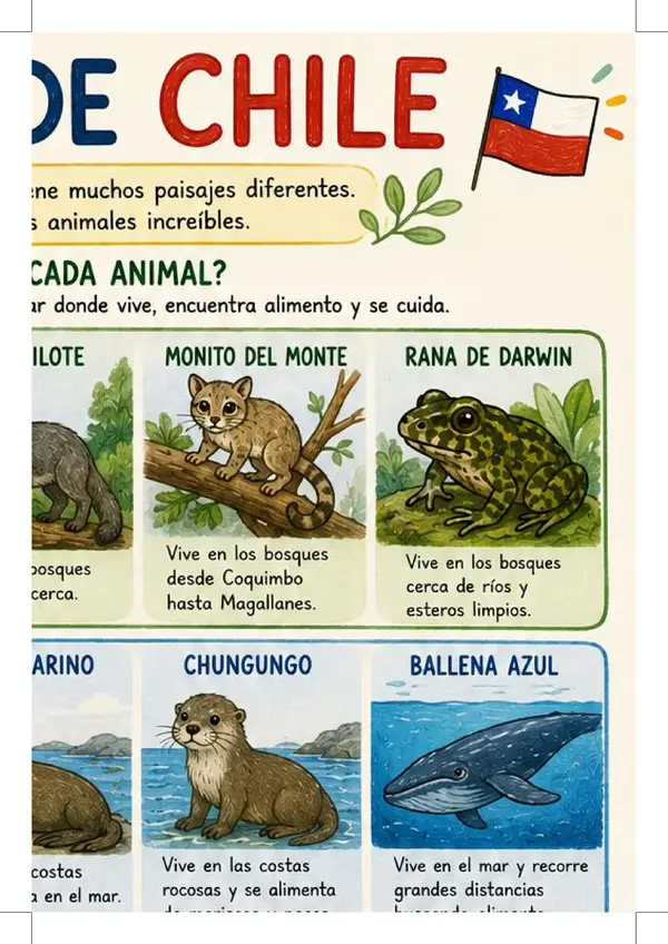 Animales de chile