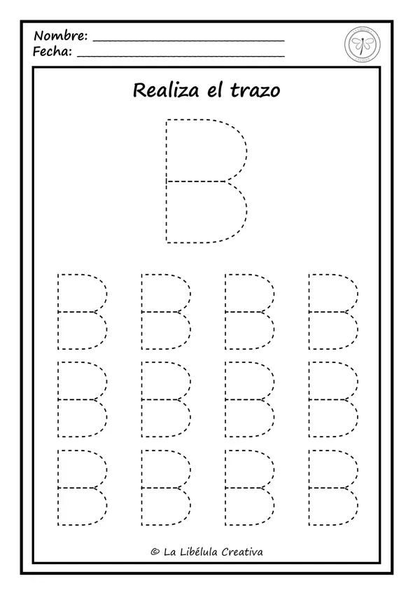Fichas de actividades de Trazos Abecedario Letras 3