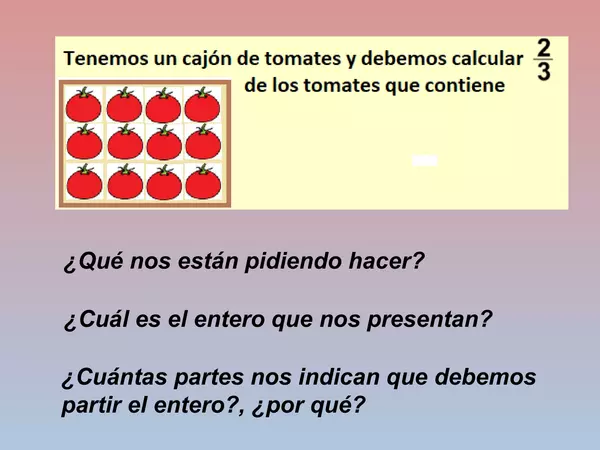 Presentacion Partes de una Fraccion, Cuarto Basico,