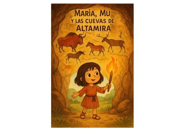 María, Mu y las Cuevas de Altamira. Imagenes del cuento 