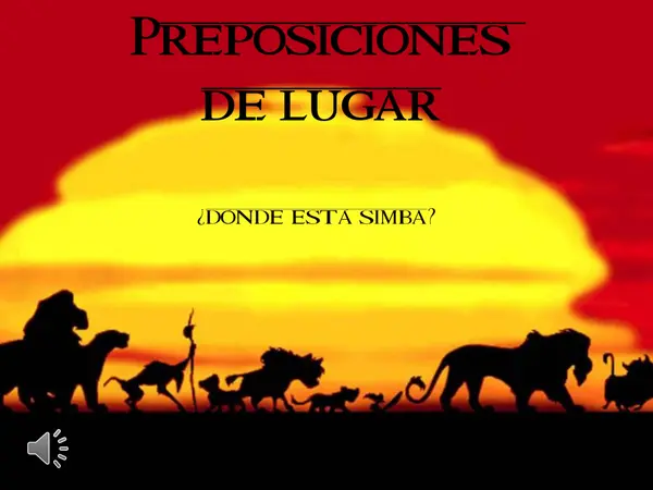 PREPOSICIONES DE LUGAR
