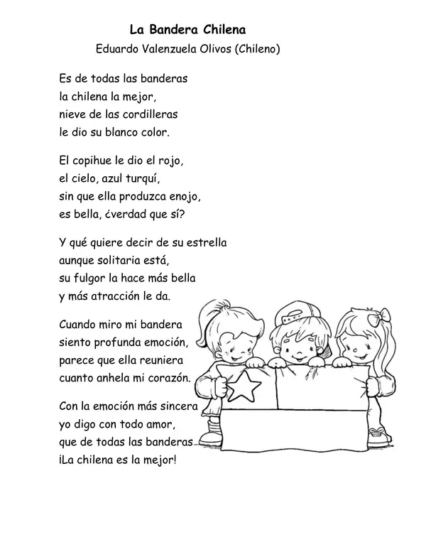 Poema La Bandera Chilena