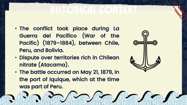 Combate naval de Iquique: versión en inglés