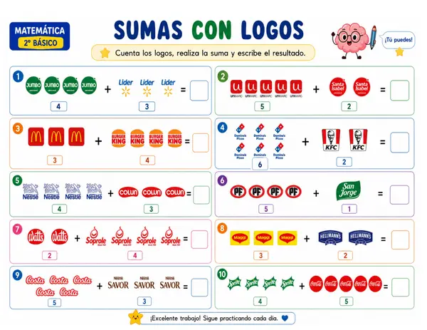 Cuadernillo de Actividades con Logos Chilenos