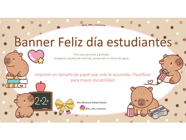 Banner Feliz Día Estudiantes