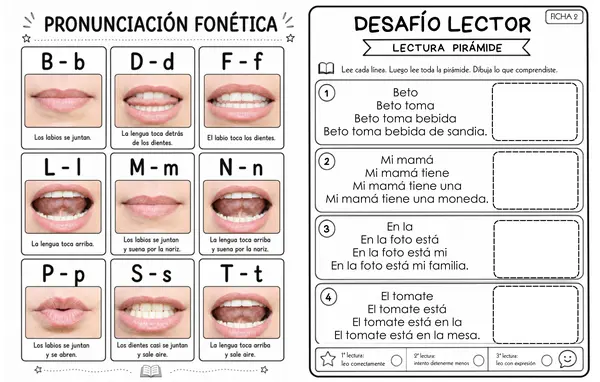 1° Básico — Desafíos de lectura inicial