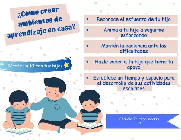 ¿Cómo crear ambientes de aprendizaje en casa? 