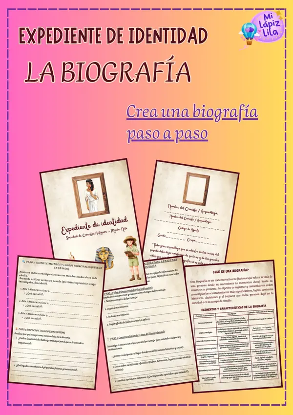 EXPEDIENTE DE IDENTIDAD "LA BIOGRAFÍA"