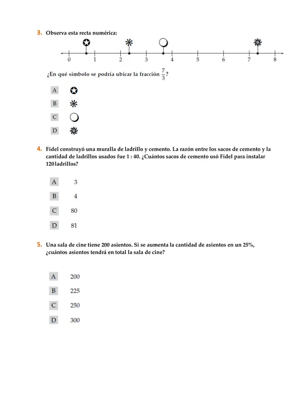 Ficha reactivación Matemática sexto