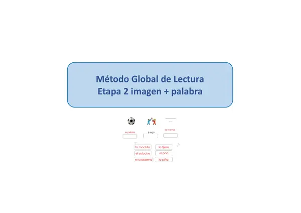 Método Global de Lectura Etapa 2