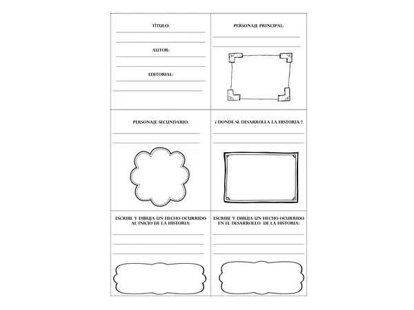 Plantillas para un COLGADOR LITERARIO