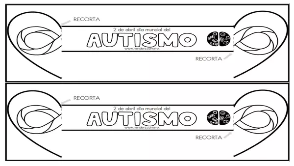 Actividades para armar y colorear día de concientización del autismo TEA 