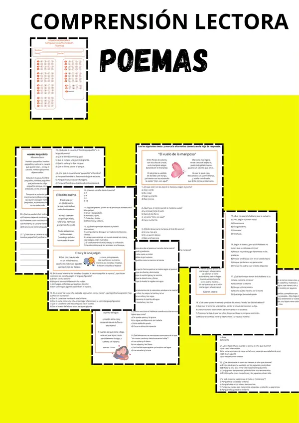 Comprensión Lectora: Poemas