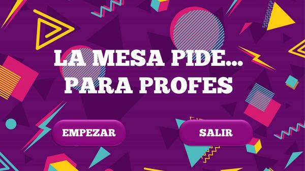 Juego La Mesa Pide Para Profes| Dinámica para Profesores