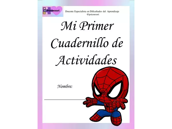 cuadernillo de Spiderman