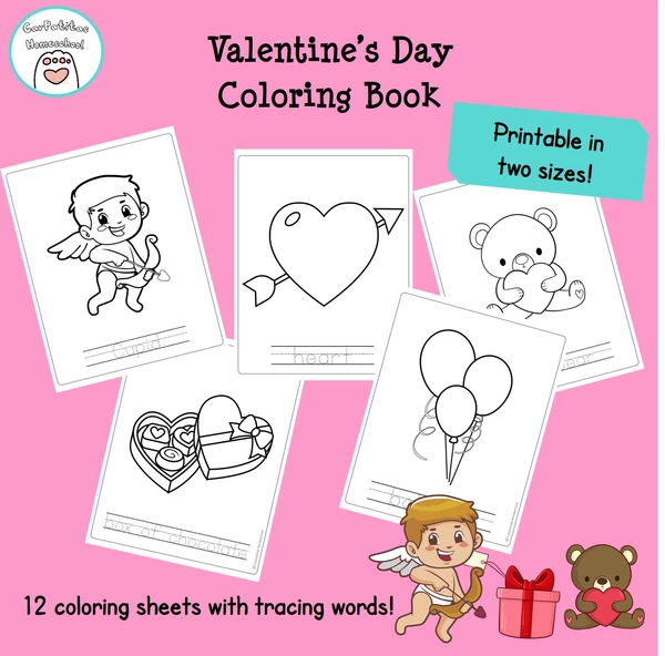 Valentine's Day Coloring Book | Inglés