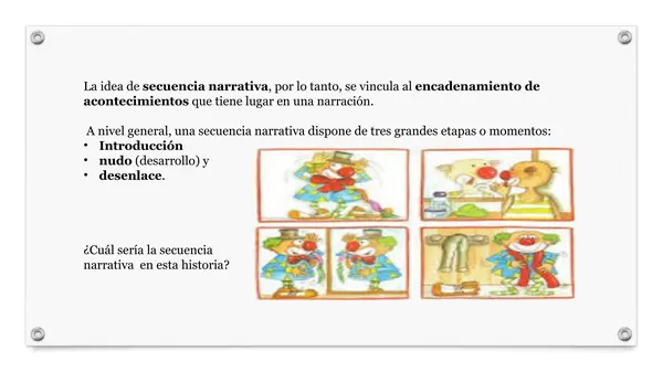 Presentacion Secuencia Narrativa, sexto basico