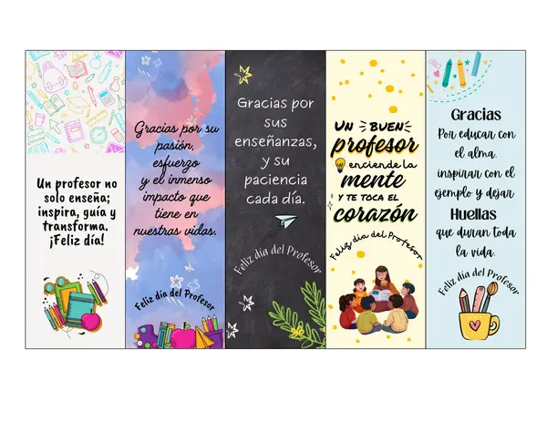 DÍA DEL PROFESOR/ 15 SEPARADORES DE PÁGINA